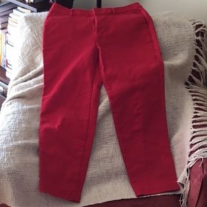Red Old Navy pants.
